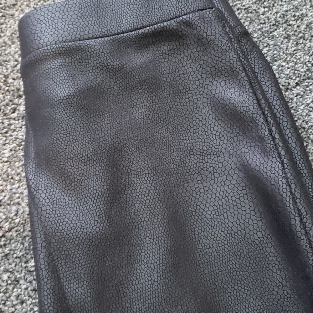 Faux leather leggings, 27" length